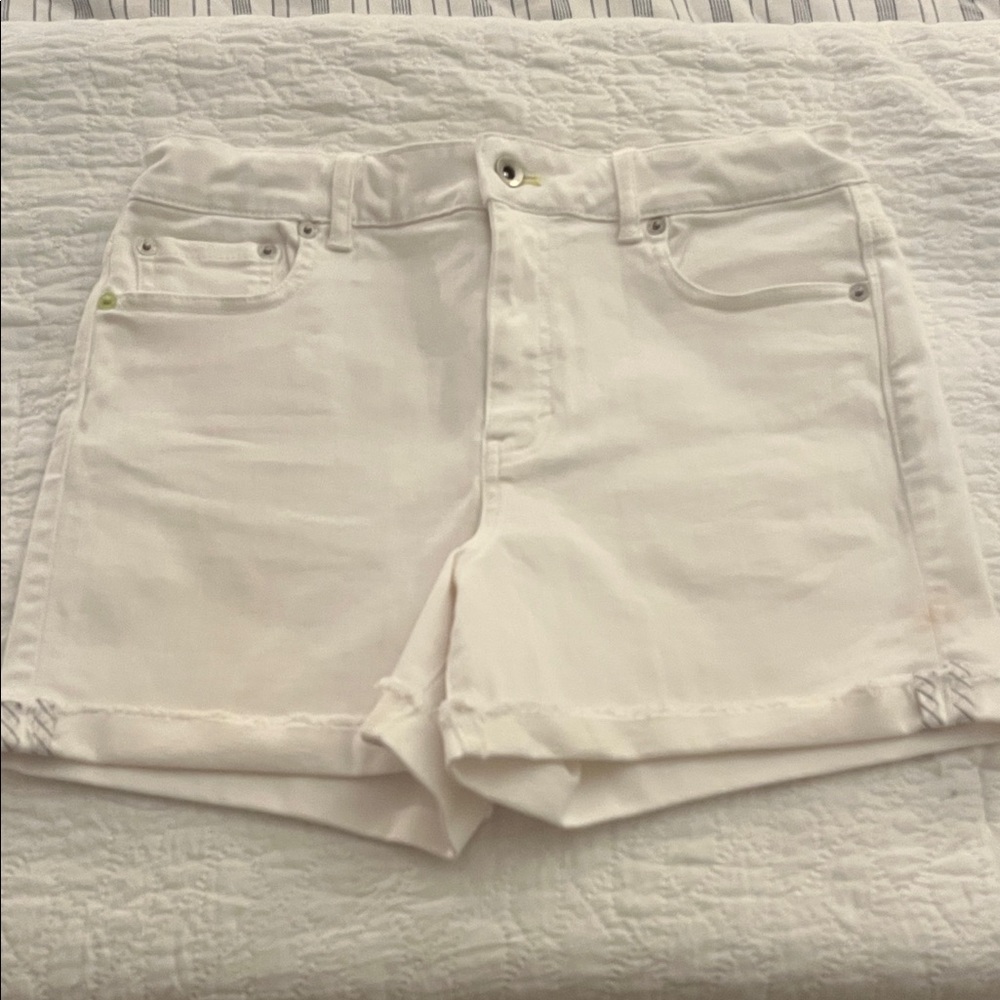 Vineyard Vines Girls White Jean Shorts